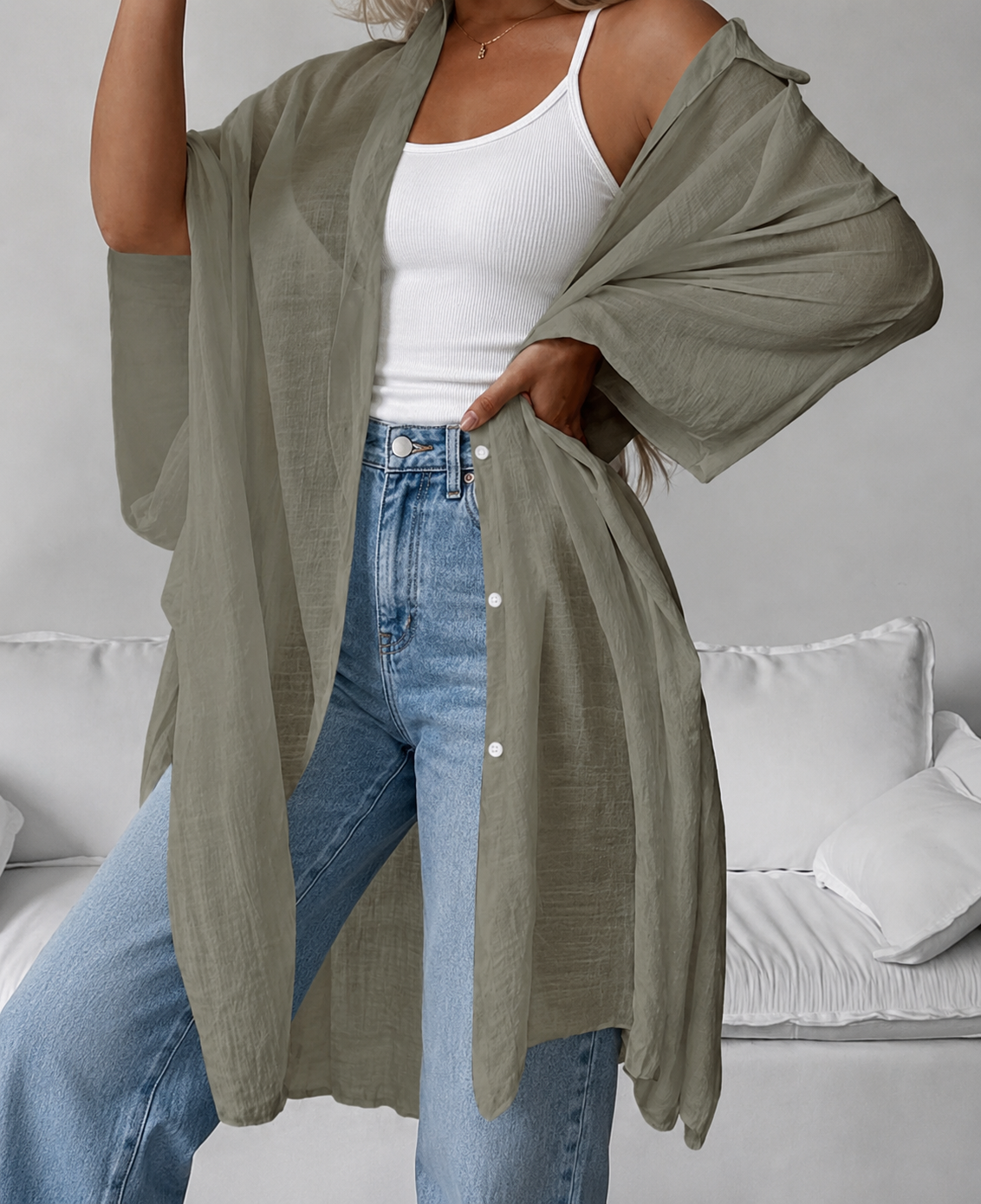 SIP One-Size Button Tunic