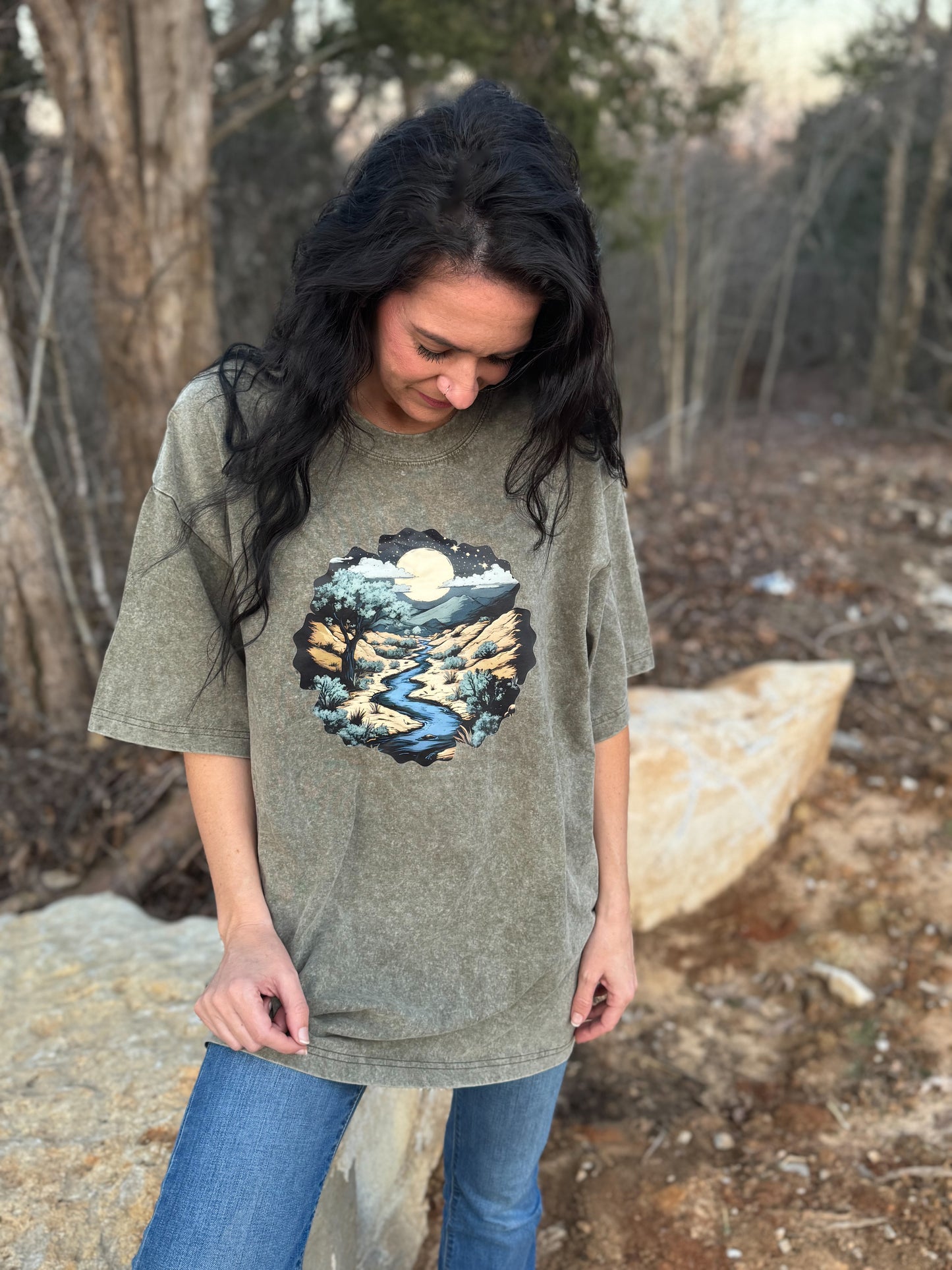 Desert Wilderness Vintage Oversize Tee