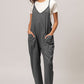 BiBi Washed Sleeveless Overalls with Front Pockets