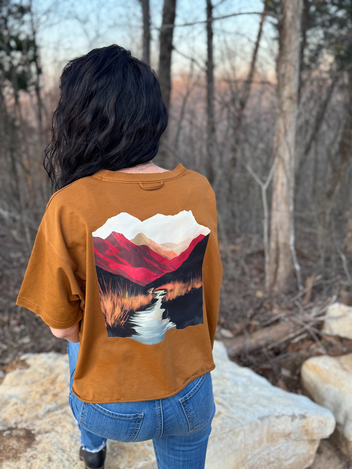 Mountain Wilderness Relax-Crop Tee