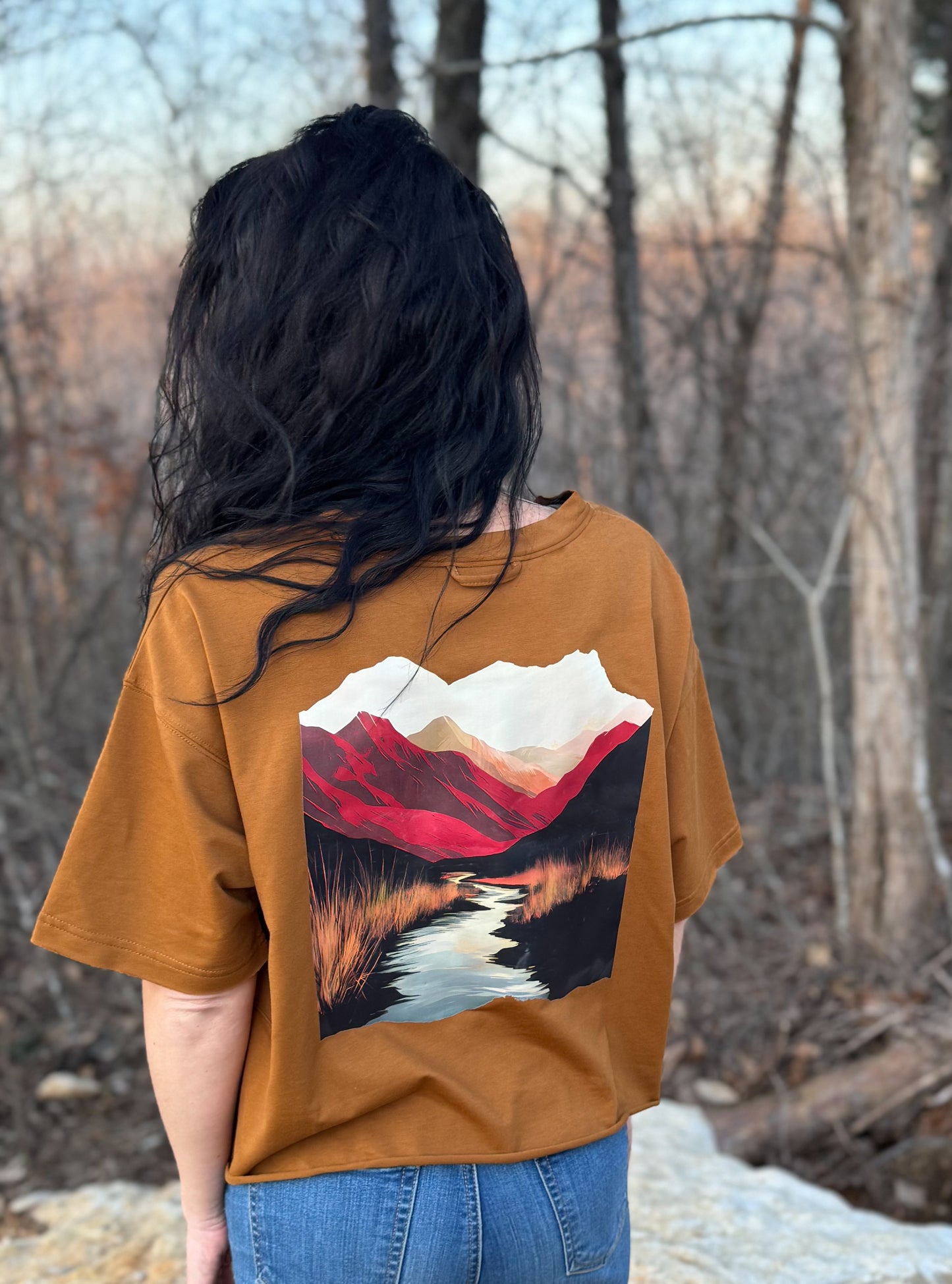 Mountain Wilderness Relax-Crop Tee