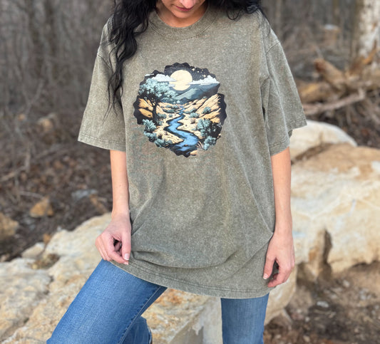 Desert Wilderness Vintage Oversize Tee